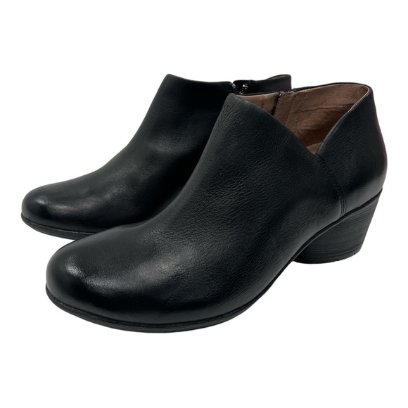 Dansko Raina Black Leather Women's Ankle Boot size EUR 40 US 9.5-10 - Picture 3 of 9